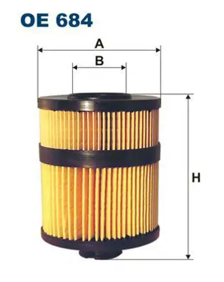 FILTRON OE 684 Yağ Filtresi GM 5650338, GM 97310472