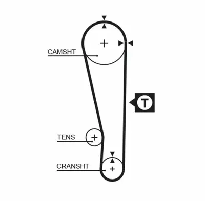 GATES K015283XS Triger Seti Mıtsubıshı Colt-Lancer (1.3 1.5 B.) 92 Dıs GM 27409, GM 530029010, GM ADG07313, GM KT1161, GM KTB376, GM VKMA95012