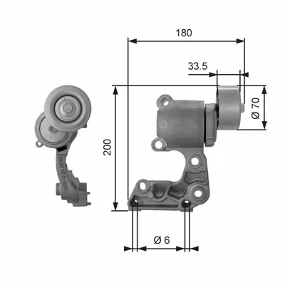 GATES T38410 V Kayıs Gergisı GM 1662031040