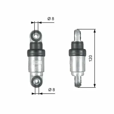 GATES T39215 V Kayıs Tıtresım Amortısoru Bmw E39 E46 GM 11282247226