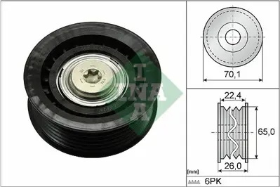 INA 532 0471 10 V Kayıs Gergi Rulmanı GM XS7E19A216BD