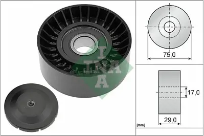 INA 532 0536 10 V Kayıs Gergi Rulmanı GM 076145276