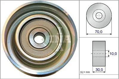 INA 532 0738 10 Alternatör Gergi Rulmanı GM 1341A051, GM 1611423580, GM 1660431030