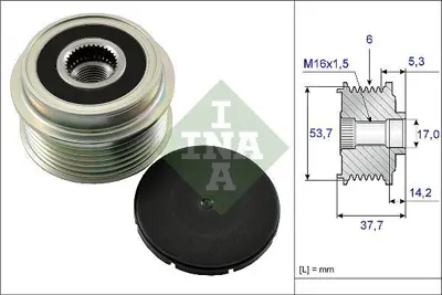 INA 535 0132 10 Alternatör Kasnağı GM L3H518300