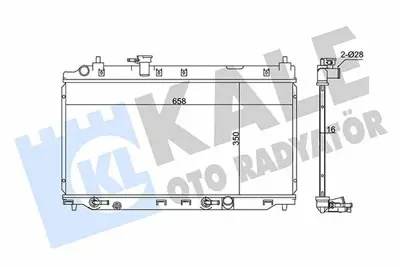 KALE 341950 Motor Su Radyatoru Honda Cıty 1,4 02>08 Manuel GM 19010REAZ52