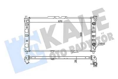 KALE 342015 Motor Su Radyatoru Mazda 323 Lantıs 1995 1998 (At) GM BPL715200