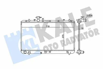 KALE 342125 Motor Su Radyatoru Suzukı Sx4 1,5 1,6 4wd 2006> Manuel Vıtes GM 71742122