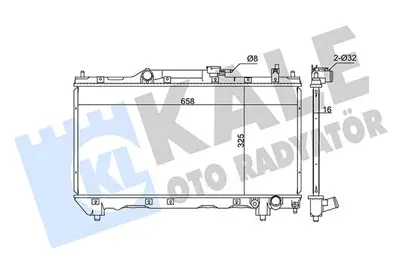 KALE 342130 Motor Su Radyatoru Avensıs 98>00 Manuel GM 1640003180