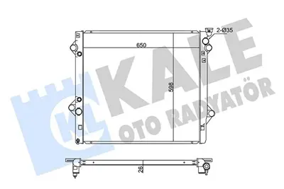 KALE 342180 Motor Su Radyatoru Land Cruıser 4,0 2003>2009 Otomatık Vıtes GM 1640031350, GM 1640031351