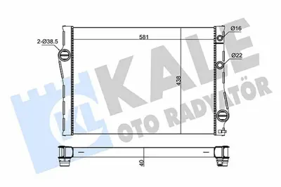 KALE 342235 Su Radyatörü GM 17117533472