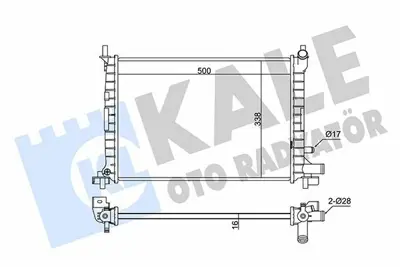 KALE 342275 Motor Su Radyatoru (+ac) Fiesta Iv 96>02 Mazda 121 Iii 1 0 - 1 3 Hcs 1 4 Cvh Klimali GM XS6H8005FA