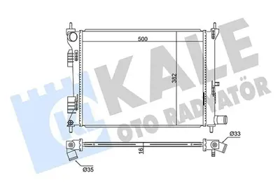 KALE 342285 Su Radyatörü GM 253101R000