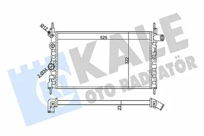 KALE 342430 Motor Radyatoru Combo A Kadett E Astra I Nova 1,3 1,4 1,6 (84 91) - (Br GM 1302057, GM 90325465