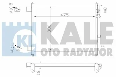 KALE 342435 Klima Radyatoru Nıssan Mıcra 1.2 (At) 2010> GM 921101HC0A