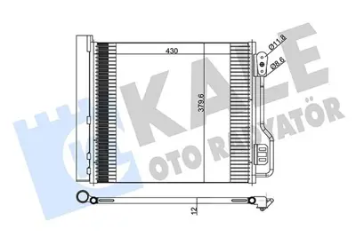 KALE 342545 Klima Radyatoru Smart Fortwo Cabrio (451) 07> Fortwo Coupe (451) 07> GM 35937, GM 940185