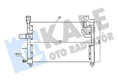 KALE 342620 Klima Radyatoru Kıa Prıde 1996 2001 GM KK17461480A