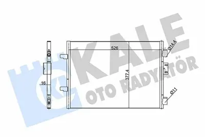 KALE 342835 Klima Radyatoru Clio Ii 1.5 Dci 01>08 GM 7700436062