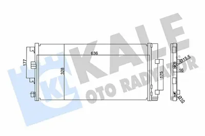 KALE 342840 Klima Radyatoru Duster 1.6 16v - 1.5dci 06 - 10> GM 921008028R, GM 8200880551