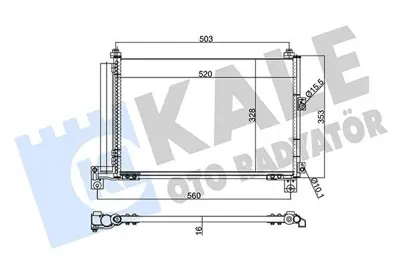 KALE 342885 Klima Radyatoru Ranger 2.5td (99 06) 3.0td 06  > Mazda B Serıe 2.2 - 2.5 (99 06) GM UM6561480A