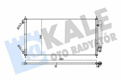 KALE 342955 Klima Radyatoru Honda Cıty 1.4 2008> GM 80110TM0T01