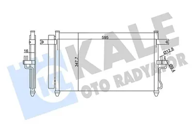 KALE 342980 Klima Radyatoru Accent Admıre 1.5 Dızel 03>06 3 Silindir GM 9760625800, GM 9760625500, GM 94904, GM 8FC351302321, GM 754M21, GM 8283017, GM 8FC351302311, GM 8FC351305671, GM 94453, GM DCN41001