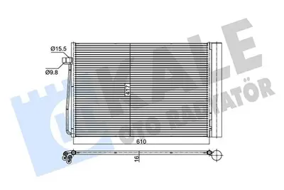 KALE 343060 Klima Radyatoru Bmw M54 N62 N73 E60 E65 E63 E64 GM 9122825