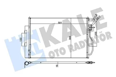 KALE 343305 Klima Radyatoru Chevrolet Aveo T300 1.2 1.4 1.6 11> GM 96943762