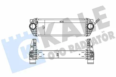 KALE 344920 Turbo Intercoll Radyatoru Transi·t Connect Tc7 06>14 1.8di 1.8 Tdci Al+pl System GM 1406195, GM 1432312, GM 4999282, GM 7T169L440AC, GM 7T169L440AD, GM 7T169L440AE