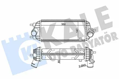 KALE 344945 Intercooler Ix35 Kia Sportage 2010> GM 282712A850