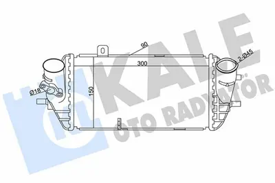 KALE 344950 Intercooler (Ara Sogutucu) Hyundai Accent Blue 1.6 Crdi 2011-> I30 1.6 Crdi 2012-> I20 1.4 Crdi 2008-> Kia Ceed 1.6 Crdi 2012-> Rio Iii 2011-> GM 282712A740