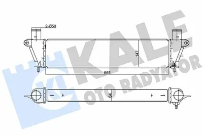 KALE 344955 Turbo Radyatoru (Intecooler) Isuzu Dmax 2012> Euro 5 Motor GM 8980906272