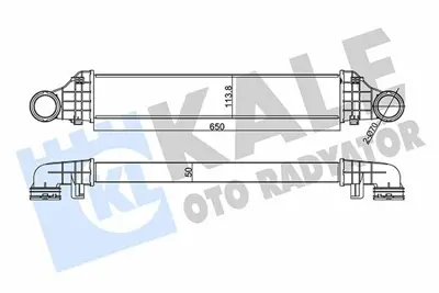 KALE 344975 Turbo Radyatörü GM A2115001002