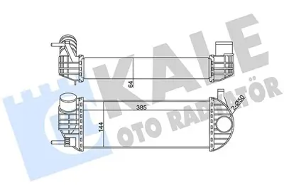 KALE 344980 Turbo Radyatörü 344980 Kango-Iıı 1.5dcı K9k 08-> GM 8200427469, GM 8200382109, GM 7093117, GM 8ML376755551, GM 96503, GM 8ML376755541, GM 96572