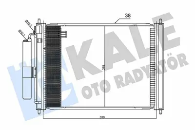 KALE 345270 Klima Radyatoru Nıssan Mıcra K12 Kasa 2003 2010 GM 21400AX600, GM 21400AX601, GM 21400AX800, GM 21400AY600, GM 21400AY601, GM 21400AY602, GM 21400BC00A, GM 21400BC00B, GM 21400BC400, GM 21400BC40A