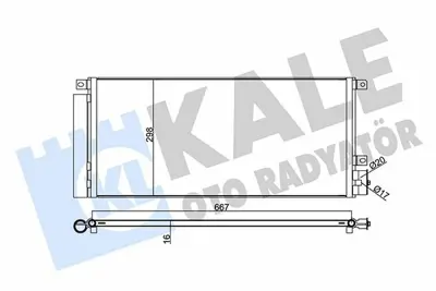 KALE 345280 Klima Radyatoru Opel Mokka A14net B14net GM 1850273, GM 1850335, GM 95026328, GM 95321793