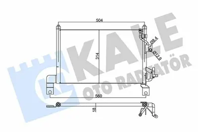 KALE 345385 Klima Radyatörü GM XM3419710AE