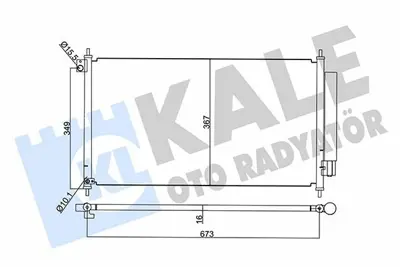 KALE 345395 Klima Radyatoru Honda Cıvıc 1.6 1.8 2012 2016 (692×371×16) GM 80110TR0A01