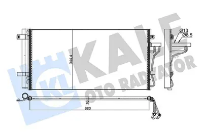 KALE 345445 Klima Radyatoru Komple Sonata 2005> GM 976063K780, GM 940099