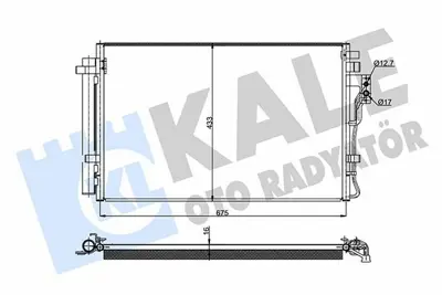 KALE 345465 Klima Radyatoru Kia Sorento 2009> GM 976062P500