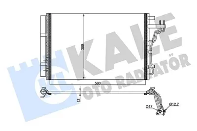 KALE 345470 Klima Radyatoru (Kondanser) Komple Kia Soul 2014-> GM 97606B2000