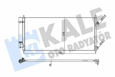 KALE 345725 Klima Radyatoru Honda Jazz 1.2 1.4 2008> GM 80110TF0G01, GM 80110TF0G02, GM 80110SYY003, GM 80110TM8A01, GM 80100SZTG01, GM 80110TK6A01, GM 80110TF0013, GM 80110TF0003, GM 80110TF3E01, GM 19010TFOG01GE6