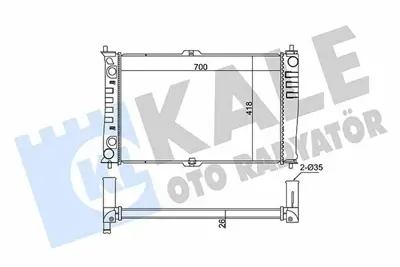 KALE 345940 Su Radyatörü GM 0K55215200A