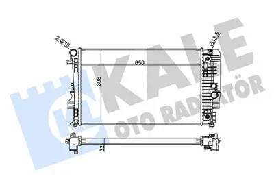 KALE 345980 Motor Su Radyatoru Viano W639 03> Vito W639 03> GM A6395011201