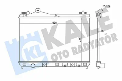 KALE 346040 Motor Su Radyatoru Grand Vıtara 2005> Otomatık Vıtes GM 1770067J00, GM 1770067J00000, GM 64201, GM 8MK376790241, GM 1143044, GM DRM47011