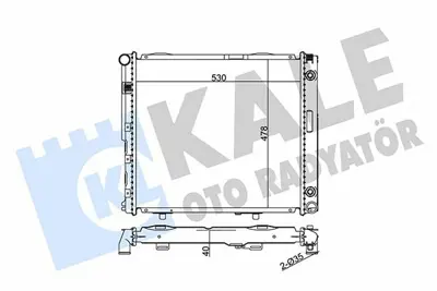 KALE 346160 Motor Su Radyatoru (Klimali) W124 85>93 S124 86>93 GM A1245009803