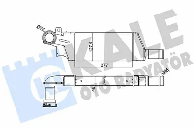 KALE 346200 Turbo Radyatörü 346200 Corsa-C Combo-C 1.3 Cdtı (03-09) 1.7 Cdtı GM 1300410, GM 93177425