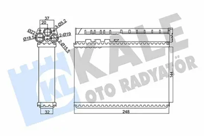 KALE 346270 Kalorıfer Radyatörü GM 64111393212