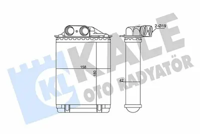 KALE 346355 Kalorıfer Radyatörü GM 77362540