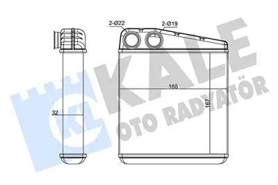 KALE 346405 Kalorifer Radyatoru Modus Clio Iii 1 2 - 1 4 - 1 5dci - 1 6 - 2 0 16v GM 7701208766