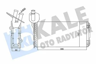 KALE 346450 Kalorifer Radyatoru (Klimali) Transporter T4 96>03 GM 701819031A